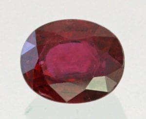 purplish red ruby - Myanmar