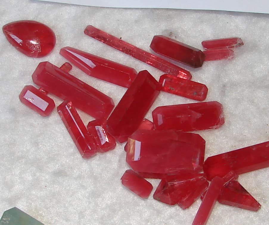 faceted rhodonites - Brazil