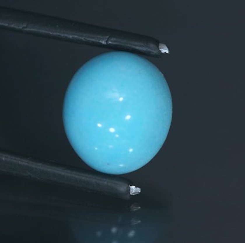 blue prosopite cabochon - Mexico