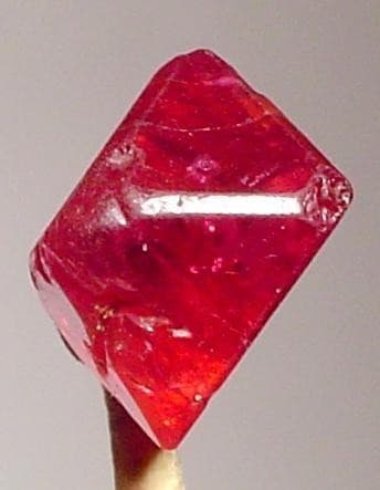 raw red crystal spinel