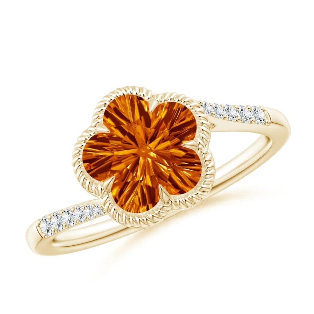 flower-shaped citrine