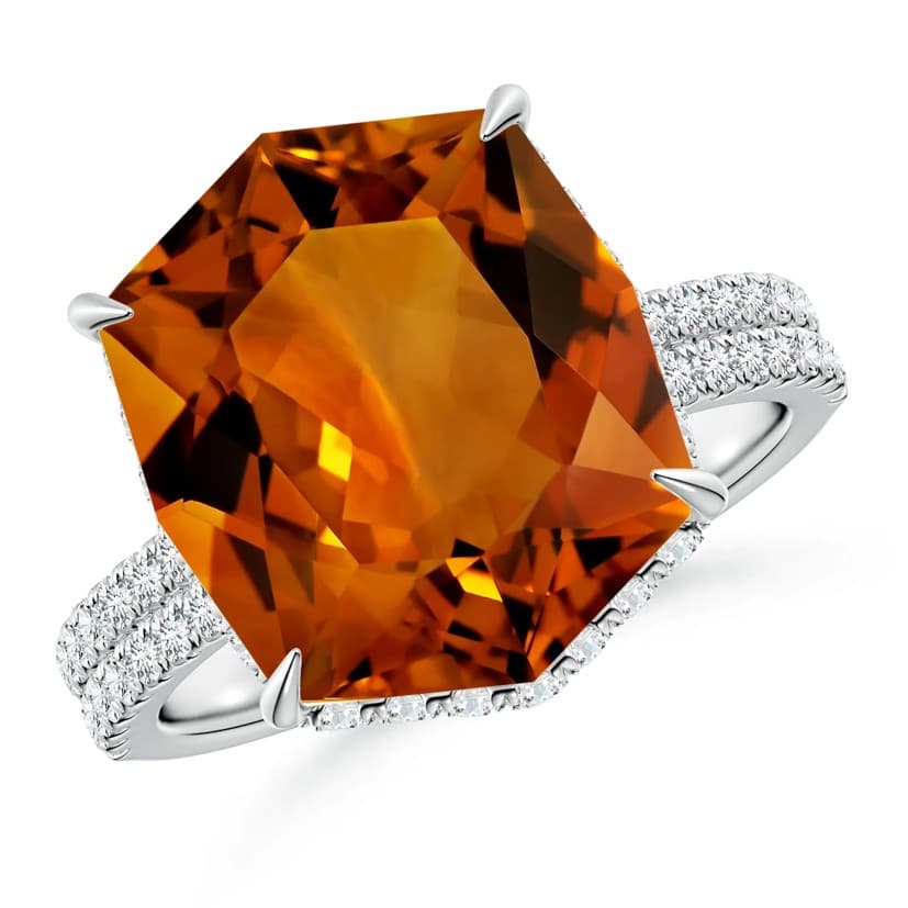 impressively saturated 7.12 ct. citrine