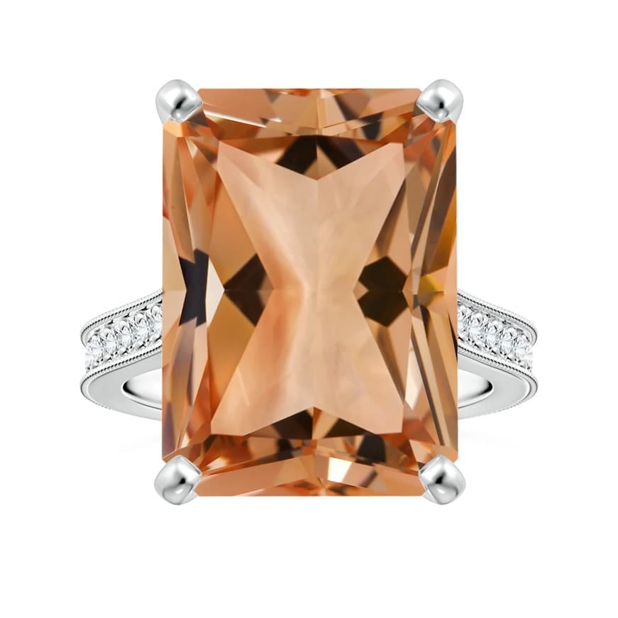 pinkish orange morganite